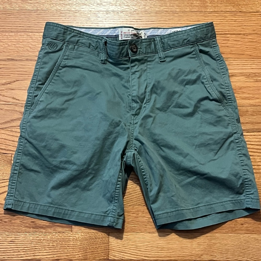 Men's Green Casual Shorts - Fat Face Size W32